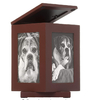 Custom Pet Wood Urn with Name Date and Text,Personalised Wood Pet Urn/Ashes Casket with Photo Slot and Engraving,Custom Pet Urn Souvenir Wood Box for Dog Cat Rabbit and Bird (Engrave)